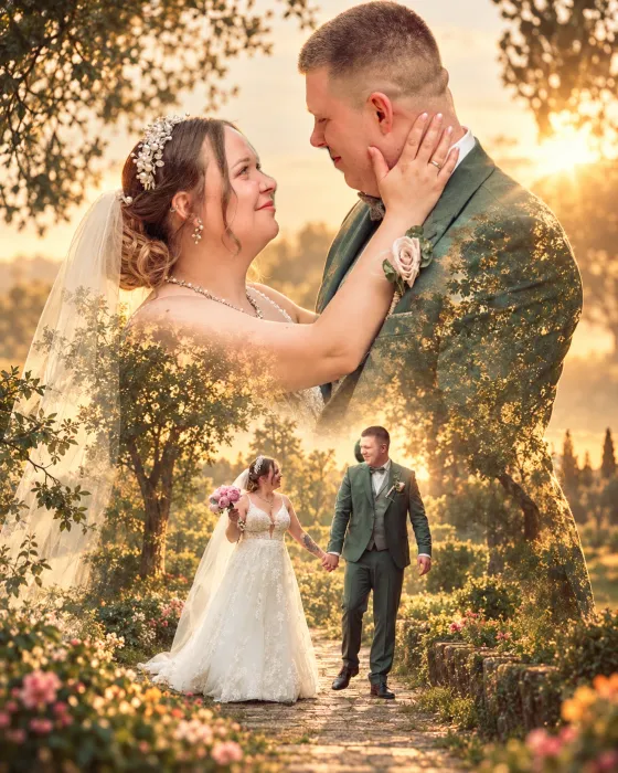 Art-Edit Jasmin und Kevin – künstlerische Bildmontage
