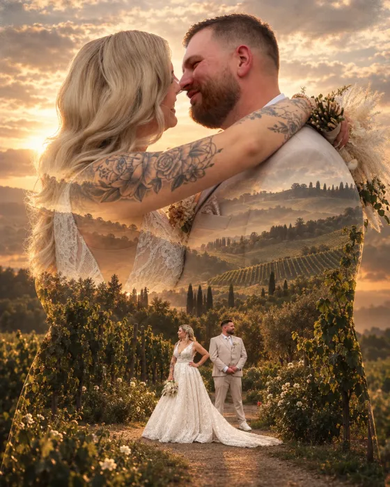Art-Edit Kristena und Alex – künstlerische Bildmontage