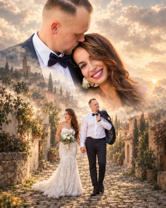 Art-Edit Max und Maria – künstlerische Bildmontage