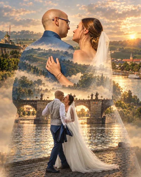 Art-Edit Sebi und Camilla – künstlerische Bildmontage